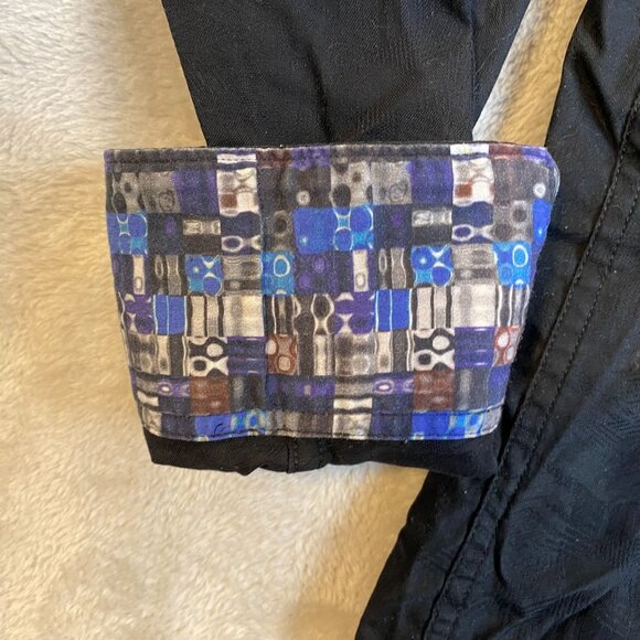 Robert Graham Mens Shirt 2XL Black Shirt Long Sleeve Button-Up With Patterned Cu - Picture 6 of 8